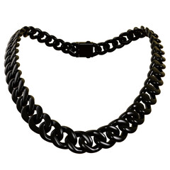 Modern Chain Necklace Fashion Jewelery isolated 3d rendered illustration