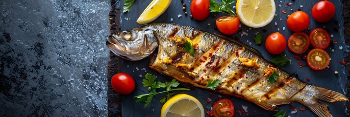 Moroccan Fish Chermoula, fresh foods in minimal style