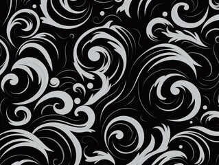 black and white organic pattern ideal for backgrounds