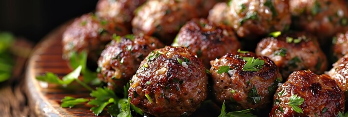 Persian Koofteh Persian Meatballs, fresh foods in minimal style