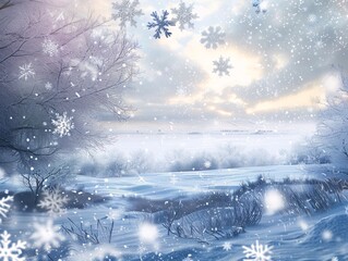 Snowflake-filled Winter Wonderland