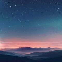 Fototapeta premium Astrophotography: Stunning Night Sky View