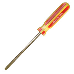 Screwdriver tool isolated 3d rendered illustration