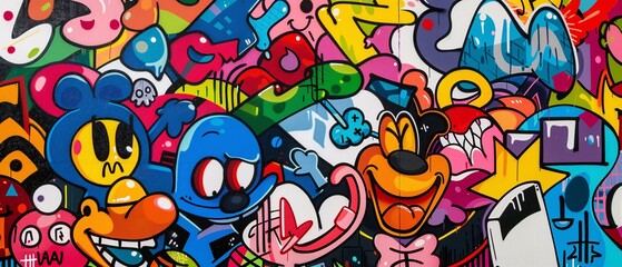 Vivid Street Art Mural