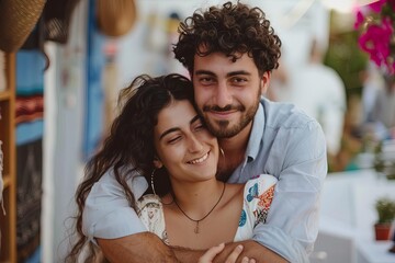 multicultural love young turkish couple celebrating engagement modern lifestyle photography