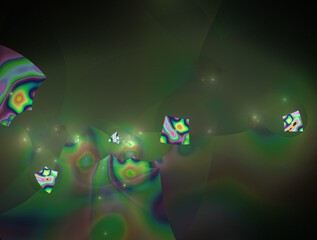 Imaginatory fractal abstract background Image