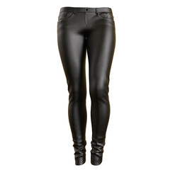 Skinny Pants Leather Female Fashion Cloth isolated 3d rendered illustration