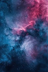 Naklejka premium The magic of the night sky: a watercolour incarnation of the starry sky, each drop of paint reflecting the infinite expanse of space and the mystical atmosphere of the night