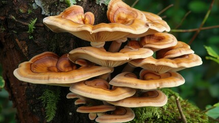 Fungi that develop on a tree