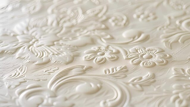 A classic embossed stationery set featuring intricate floral motifs and a luxurious textured finish for a refined touch to any message.