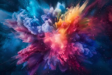 Obraz premium Vivid Color Explosion Artwork