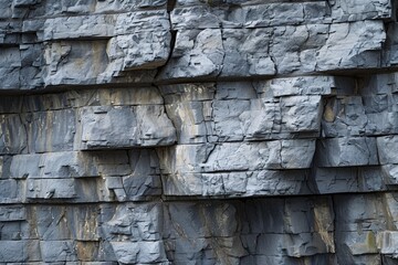 Mossy Gray Stone Wall