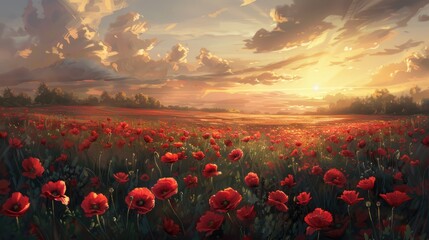 Field of poppies