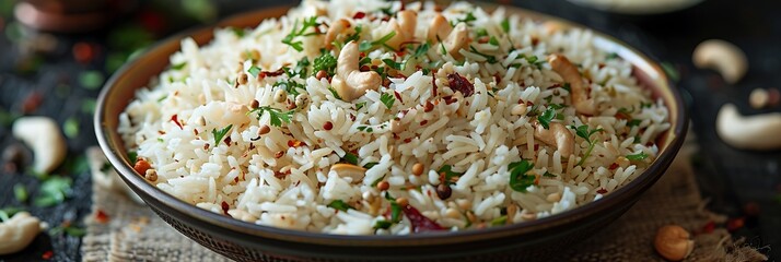 Yakhni pulao, fresh foods in minimal style