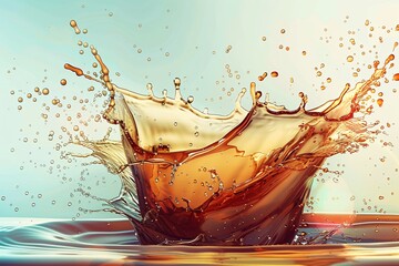 Explosive Splash of Coffee