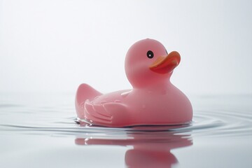 Floating Pink Rubber Duck