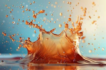 Splashing Coffee: A Close-Up Photograph
