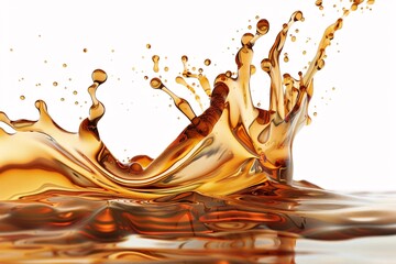 Cascading Wave of Coffee Drops