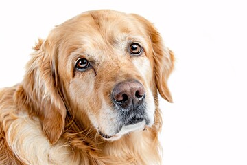 Golden Retriever Dog: Close-up Portrait