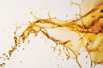 Golden Liquid Puddle: A Close-Up Photograph