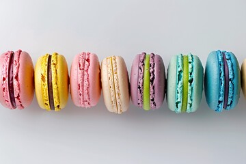 A Collection of Colorful Macarons