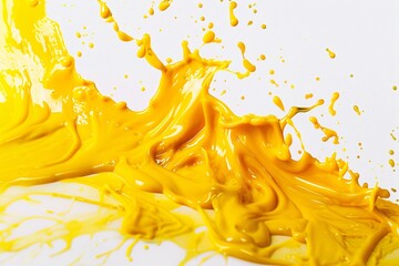 Vivid Yellow Paint Splash