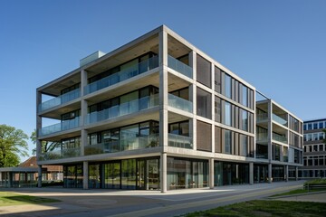 Contemporary Architectural Complex with Modern Design Elements