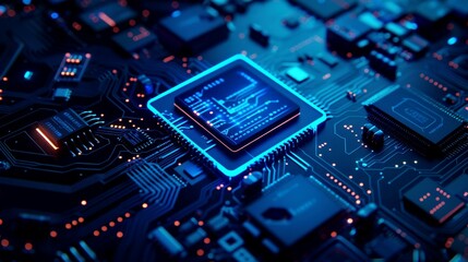 Fototapeta premium background pcb digital computer