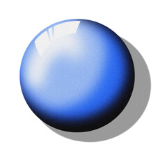 blue glass ball
