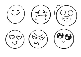 set of cartoon faces