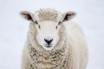 Soft Wool Coat of a Sheep