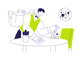 Hygiene standards abstract concept vector illustration.