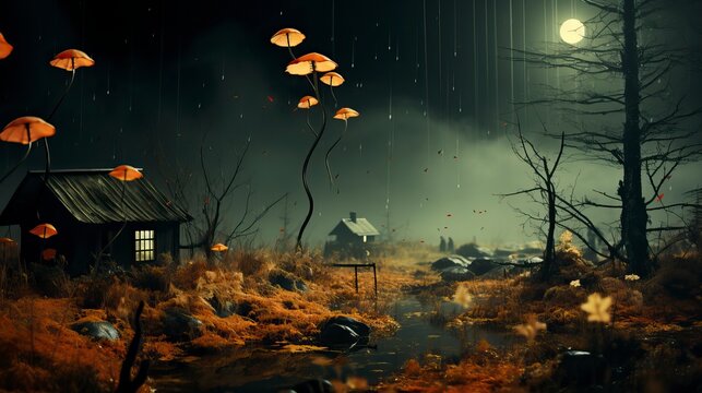 A dreamscape of surreal imagery