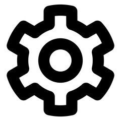 gear line icon