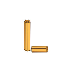 Letter L Churros logo icon vector template.eps