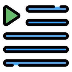 Obraz premium playlist icon 