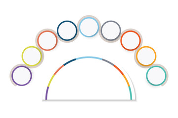 Blank infographic label template, no icons, no tek, options or steps. Infographics for business concepts. Can be used for info graphics, flowcharts, presentations, websites, banners.