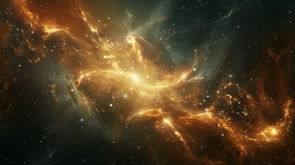 Obraz premium Cosmic Tapestry Exploring Nebula and Star Cluster - Celestial Wonders in the Vast Universe