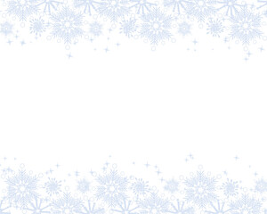 christmas frame with snowflakes border