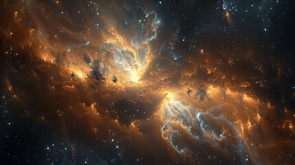 Journey Through Celestial Wonders Nebula and Star Cluster - Unveiling the Cosmic Tapestry in Spectacular Detail