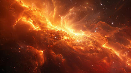 Journey Through Celestial Wonders Nebula and Star Cluster - Unveiling the Cosmic Tapestry in Spectacular Detail