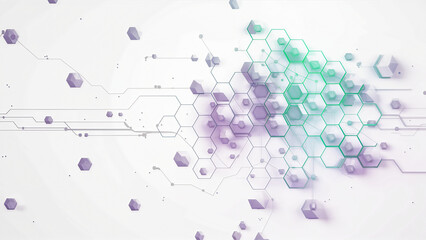 Abstract Hexagonal Science Tech Background