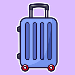 illustration of a suitcase digital sticker