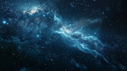 Starry Symphony Exploring a Celestial Tapestry with a Nebula in the Star Field