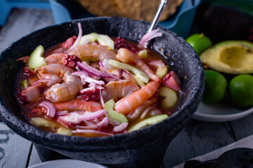 Seafood marinated shrimp 