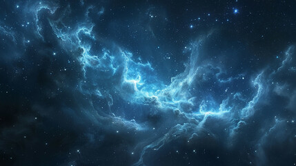 Fototapeta premium Starry Symphony Exploring a Celestial Tapestry with a Nebula in the Star Field