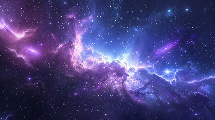 Starry Symphony Exploring a Celestial Tapestry with a Nebula in the Star Field