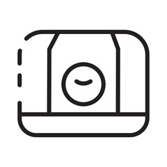 Baseball Cap Fashion Line Icon