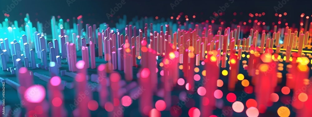 Aufkleber frequency distribution of consumer preferences visualized in a d