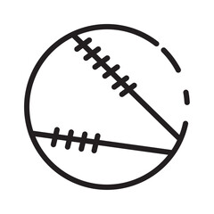 Ball Baseball Game Line Icon